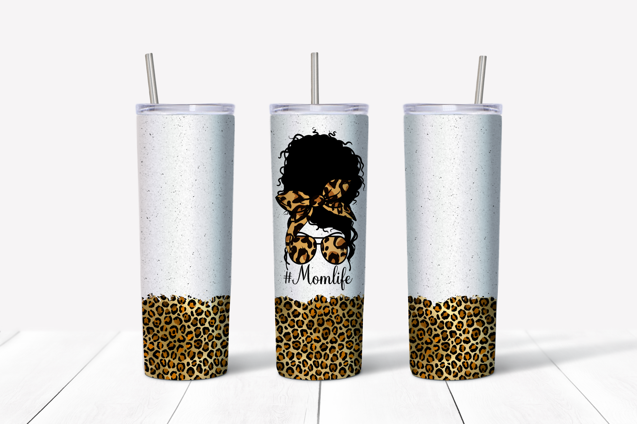 Leopard Mom Life 20 oz Tumbler