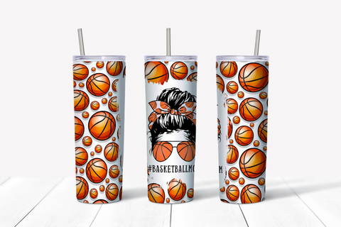 Basketball Mom (White Background) 20 oz Tumbler