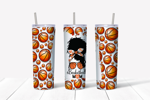 Basketball Mom (White Background) 20 oz Tumbler