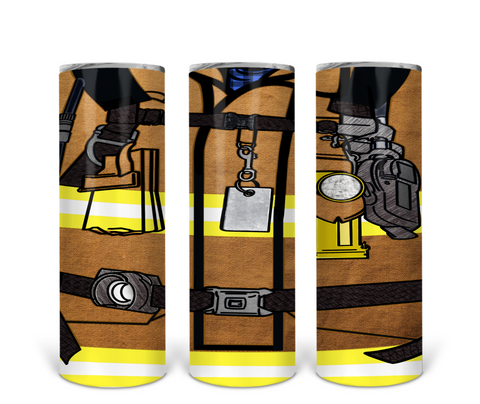 Firefighter Beige Full Suit 20 oz Tumbler