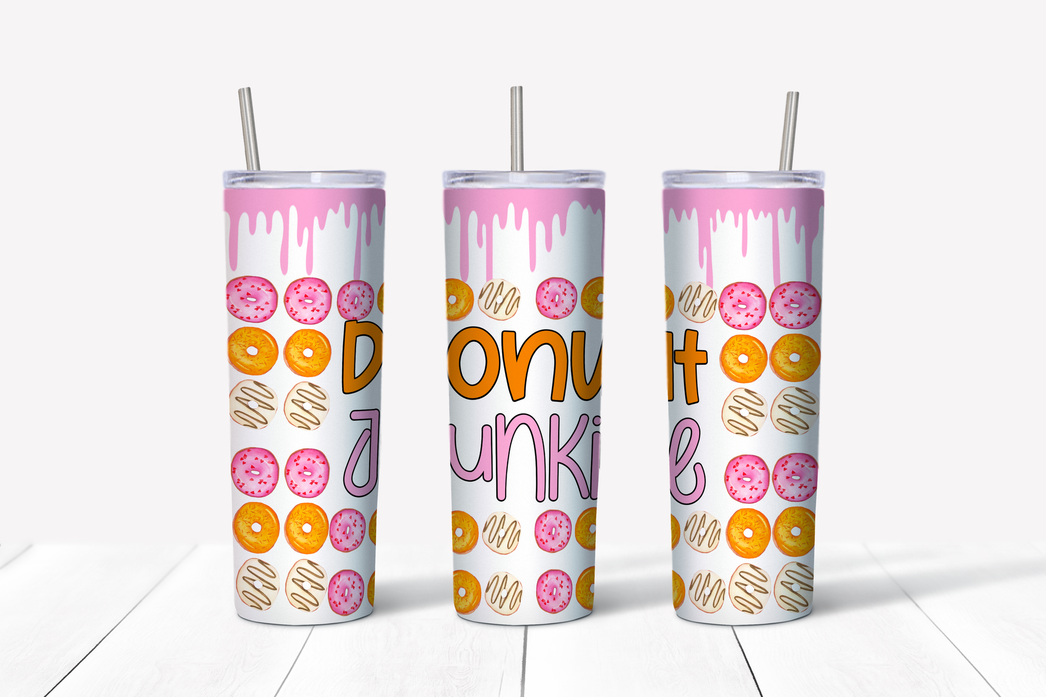 Donut Junkie 20 oz Tumbler