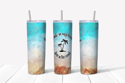 Drink in My Hand Toes in the Sand 20 oz Tumbler