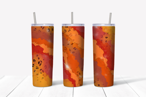 Fall Leopard 20 oz Tumbler