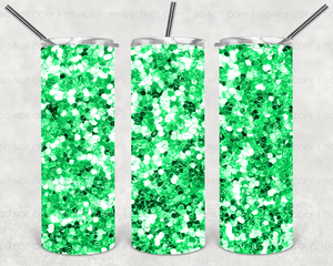 Green Chunky Glitter 20 oz Tumbler