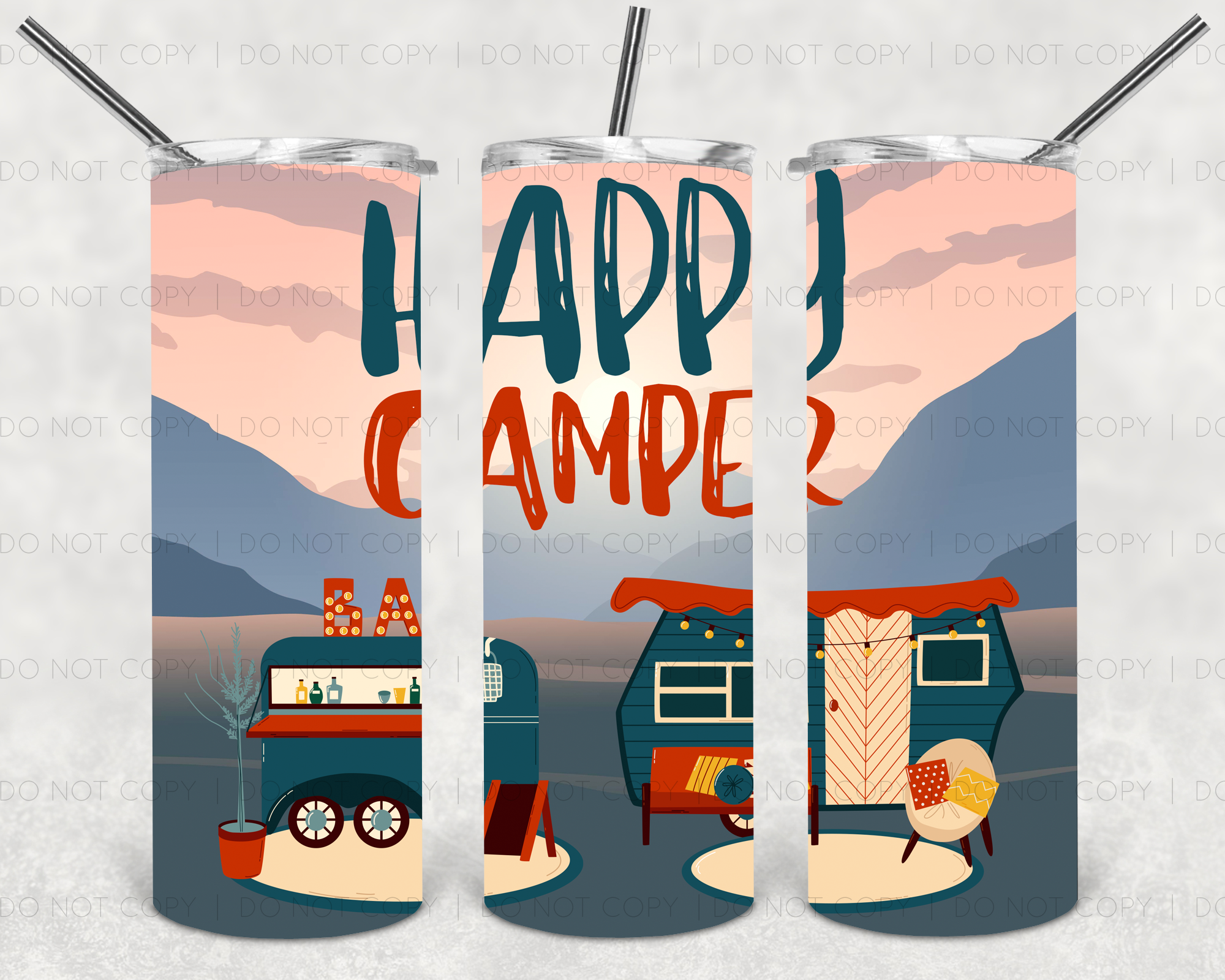 Happy Camper 20 oz Tumbler