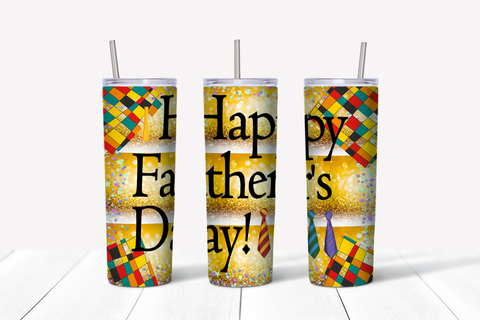 Happy Father's Day Ties 20 oz Tumbler