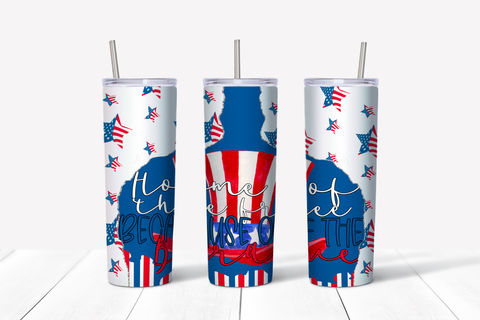 Home of the Free Because of the Brave 20 oz Tumbler