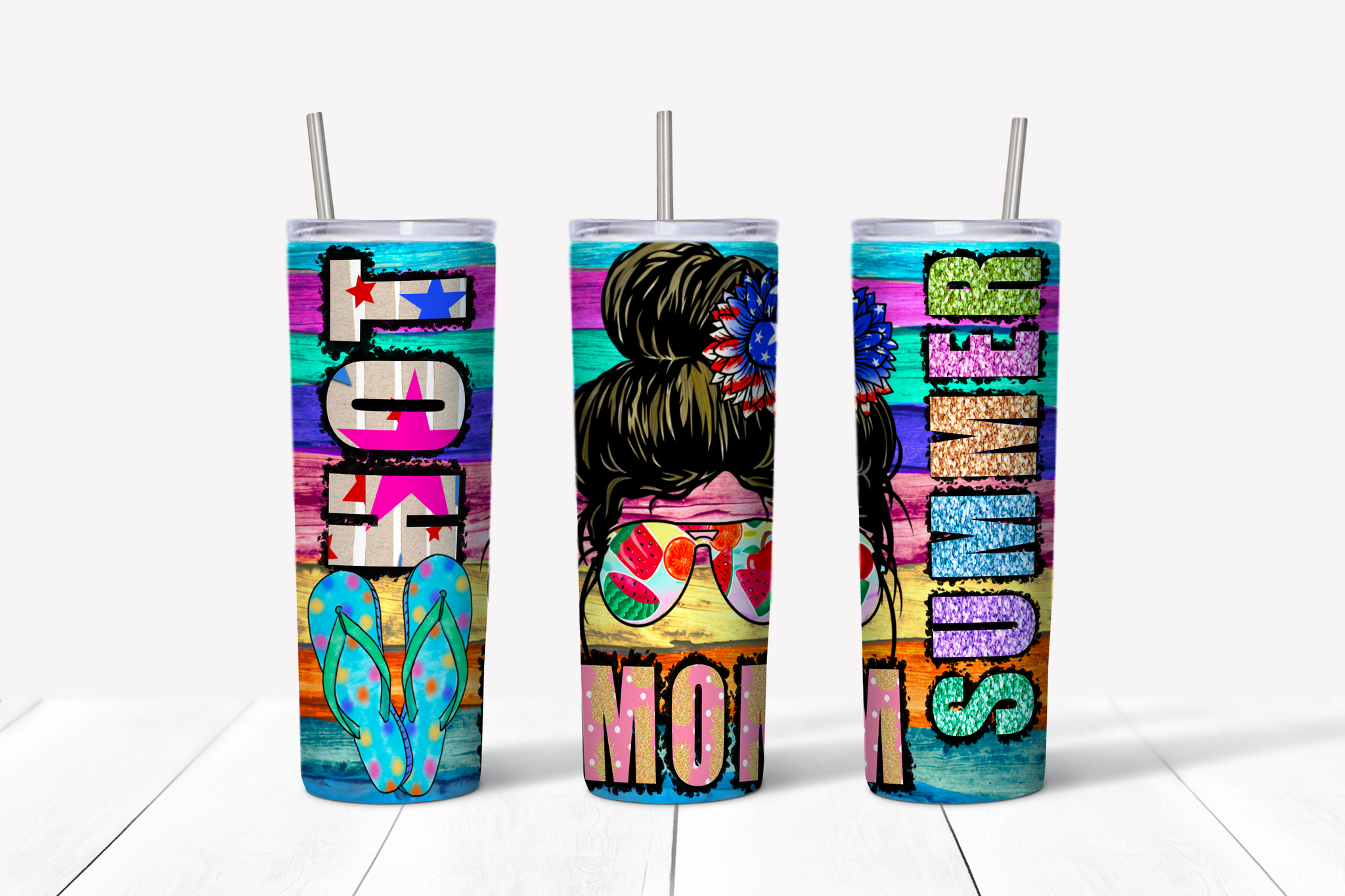 Hot Mom Summer 20 oz Tumbler