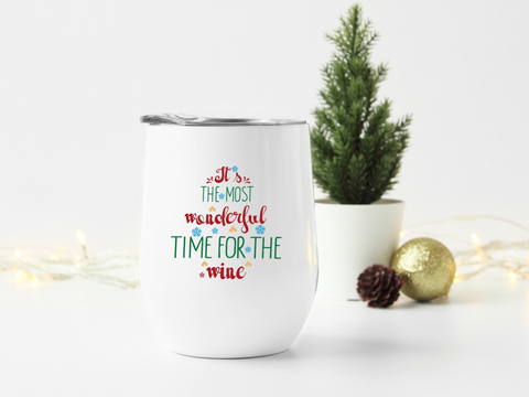 It's the Most Wonderful Time for the Wine - Wine Tumbler