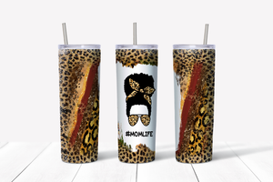 Leopard Mom Life 20 oz Tumbler