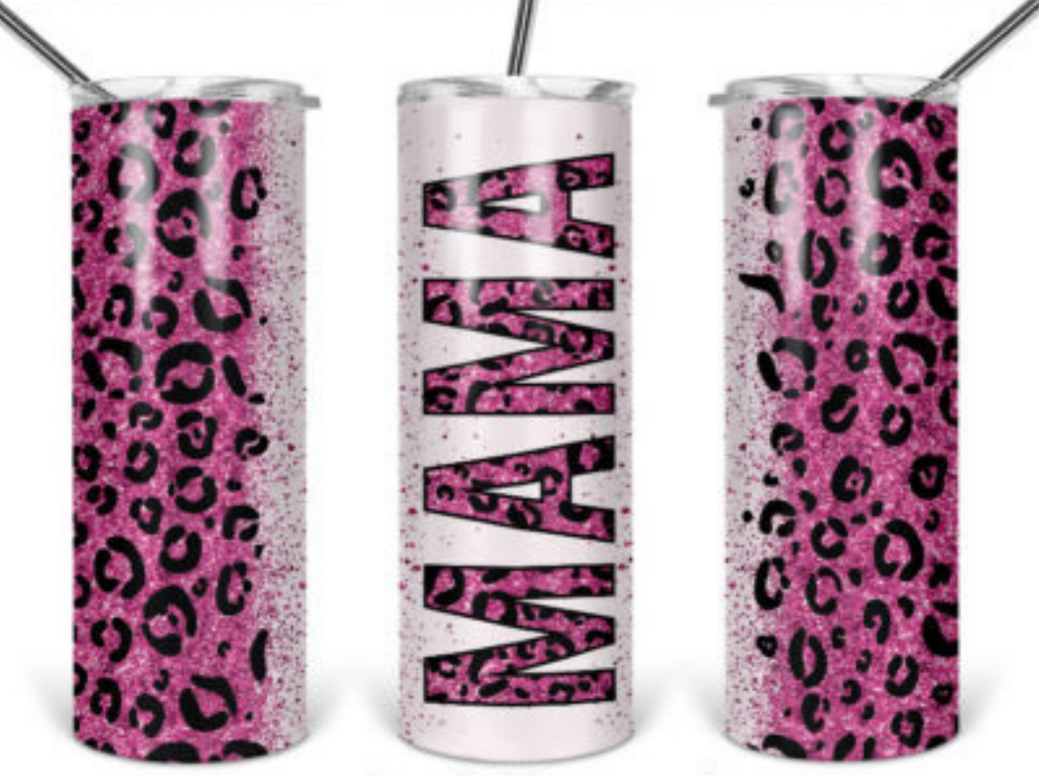 Mama Pink Leopard 20 oz Tumbler