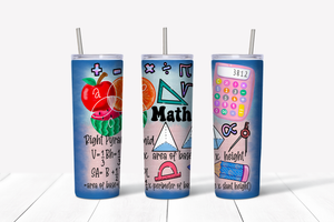 Math Teacher 20 oz Tumbler