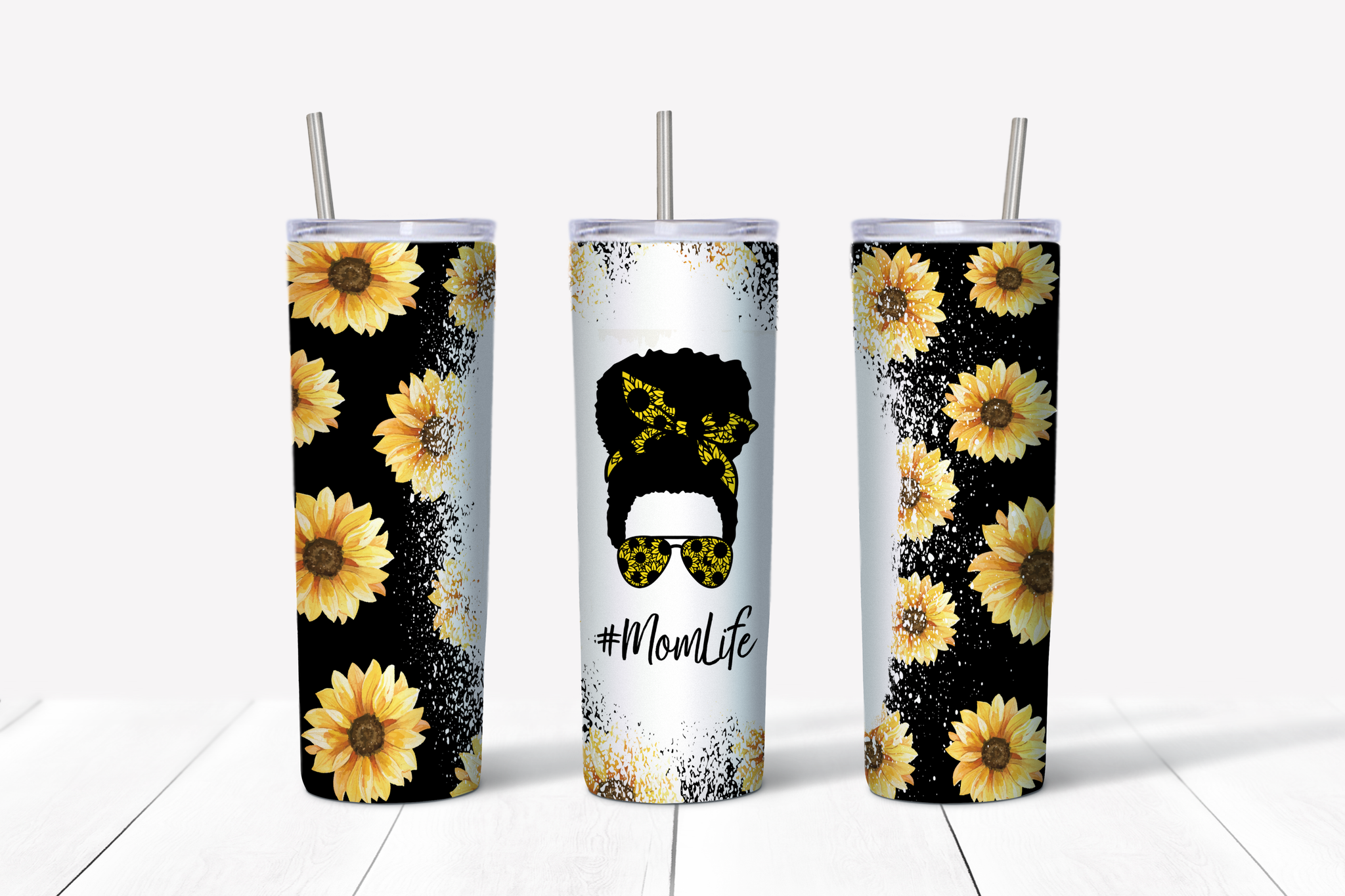 Mom Life Sunflowers 20 oz Tumbler