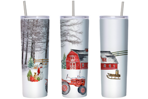 Farmhouse Christmas 20 oz Tumbler