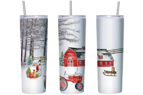 Farmhouse Christmas 20 oz Tumbler