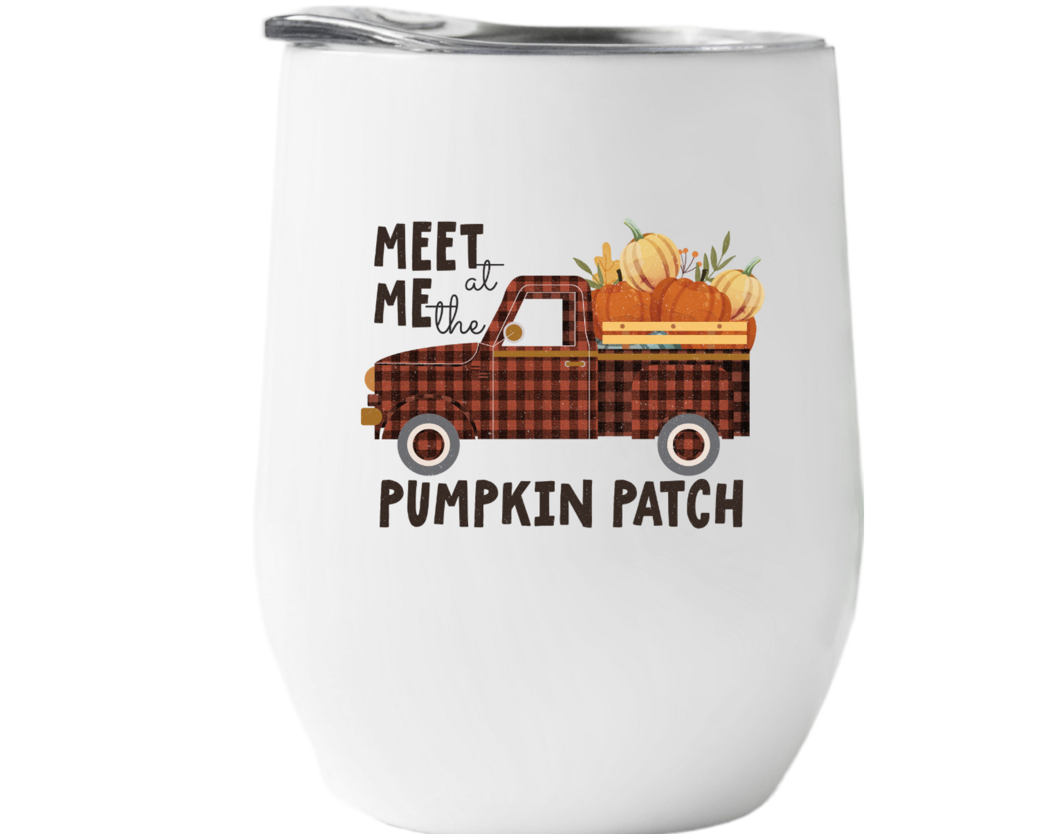 Meet Me at the Pumpkin Patch Wine Tumbler