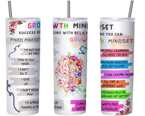 Growth Mindset 20 oz Tumbler