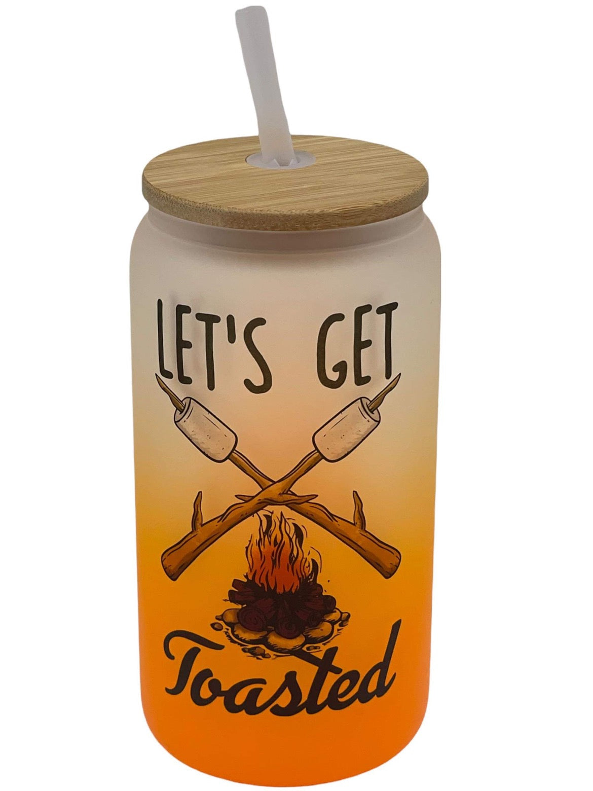 Let’s Get Lit 16 oz Glass Tumbler