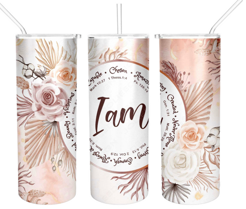 I Am Bible Passages Religious 20 oz Tumbler