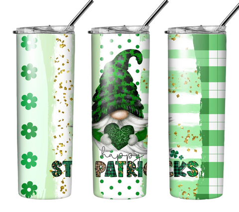 Happy St. Patrick’s Day Gnome 20 oz Tumbler