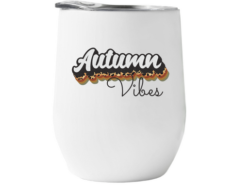 Autumn Vibes Wine Tumbler