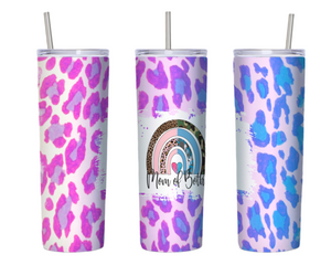 Mom of Both Leopard 20 oz Tumbler