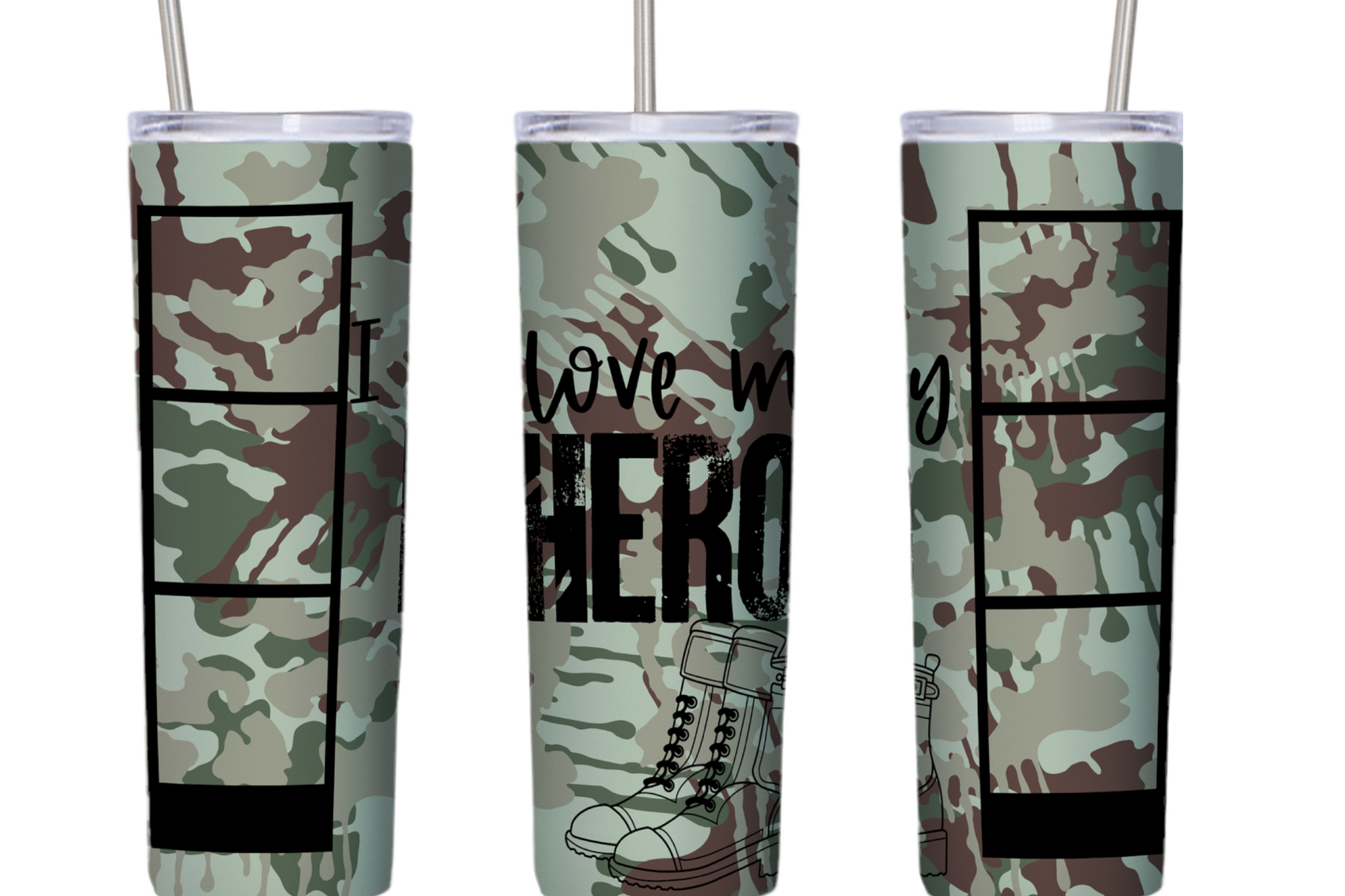 I Love My Hero 20 oz Tumbler