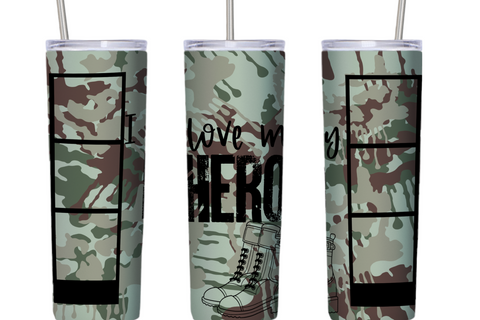 I Love My Hero 20 oz Tumbler