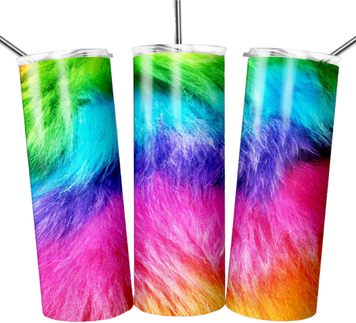 Rainbow Fur 20 oz Tumbler