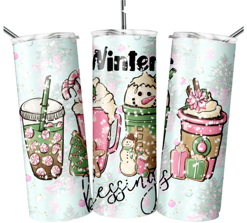 Winter Blessings 20 oz Tumbler